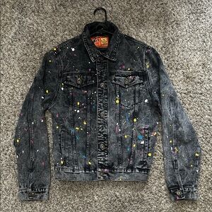Splatter Paint Denim Jacket